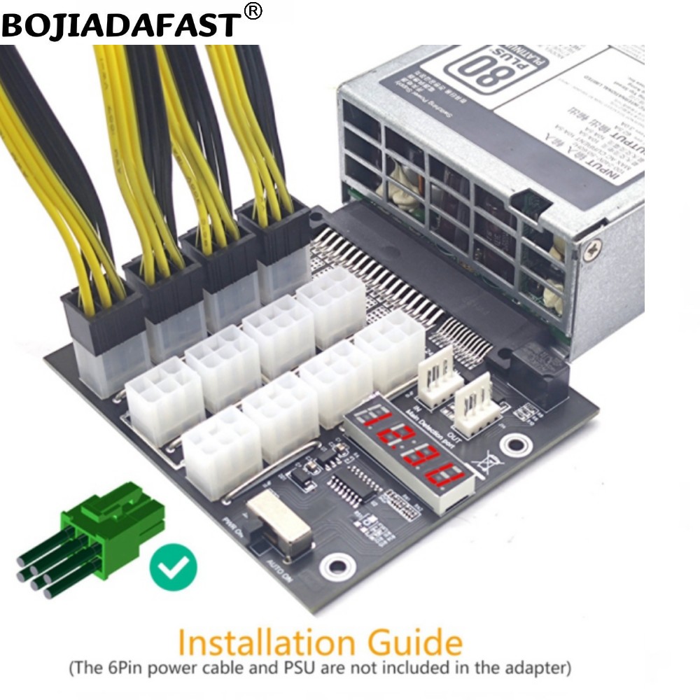 12 * PCI-E 6Pin Connector Brea - đánh giá và giá 2400W Server Psu Breakout Board