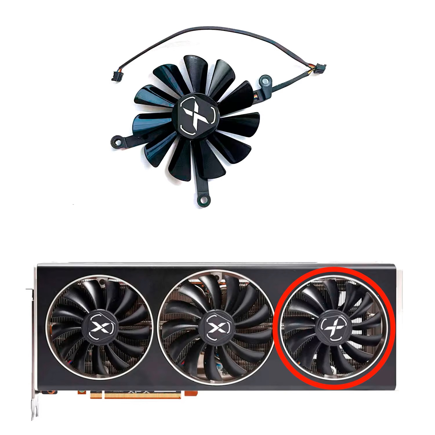 New DIY GPU fan 4PIN 95MM 85MM - đánh giá và giá Rx 6700 Xt 12Gb Graphics Card